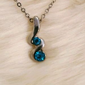 Twin Topaz Pendant